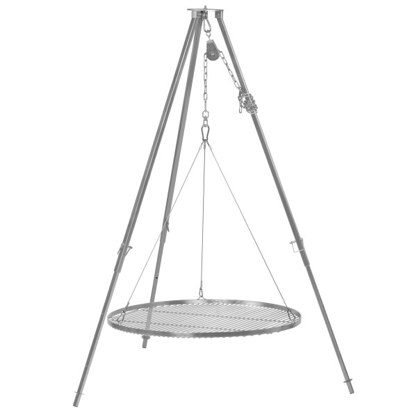 BBQ-Toro Dreibein Grill mit Ø 80 cm Grillrost, 110 - 175 cm, Dreibein für Schwenkgrill, Grillgestell