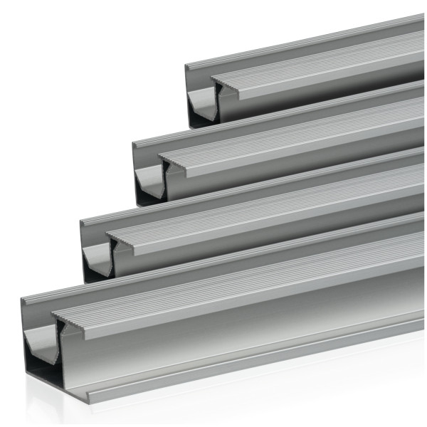 Zelsius Universal Aluminium Montageschiene 150 cm für Solarmodule, Befestigungsschiene, 4 Stück