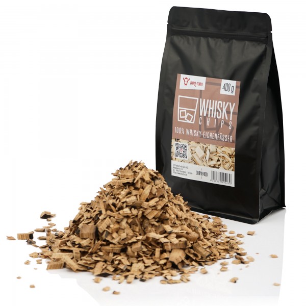 BBQ-Toro Whisky Smoker Chips | 400 g | aus 100% Whisky-Eichenfässer