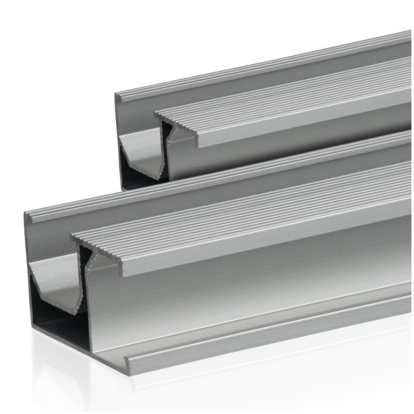 Zelsius Universal Aluminium Montageschiene 150 cm für Solarmodule, Befestigungsschiene, 2 Stück