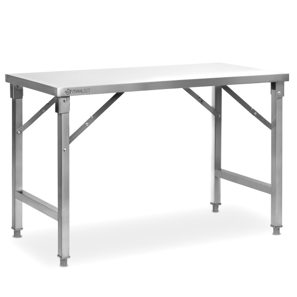 Mahlzeit Edelstahltisch, 120 x 60 x 80 cm, Arbeitstisch, Küchentisch, Edelstahl Zubereitungstisch